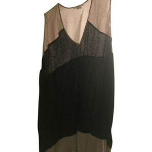 Helmut Lang Black and Creme Tank Top
